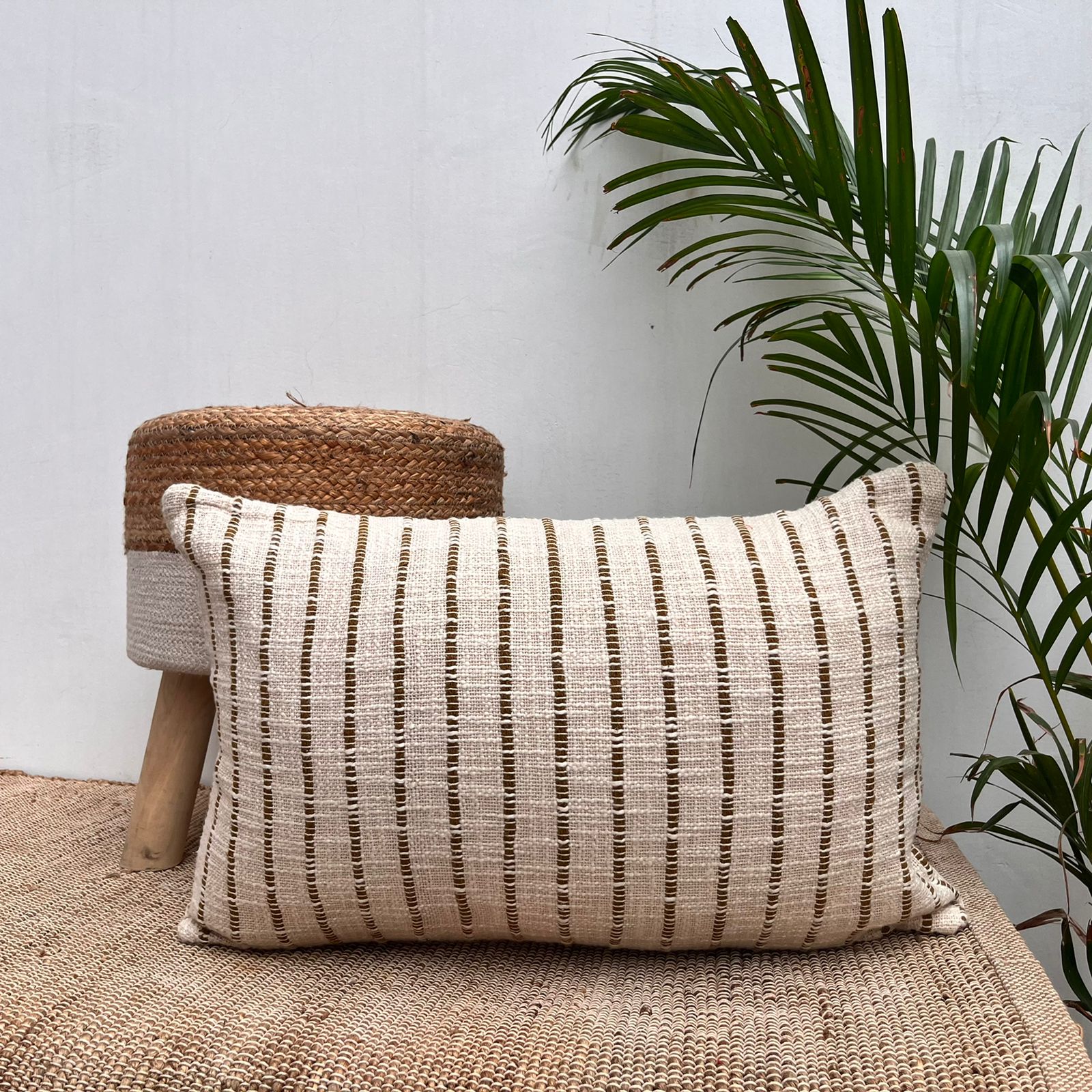 Export House Cotton  Lumbar Cover - Size:35cm X 60cm (14" X 24")