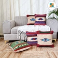 Cotton Duri Cushion Cover - Surplus set of 5, Size:40cm X 40cm (16" X 16")