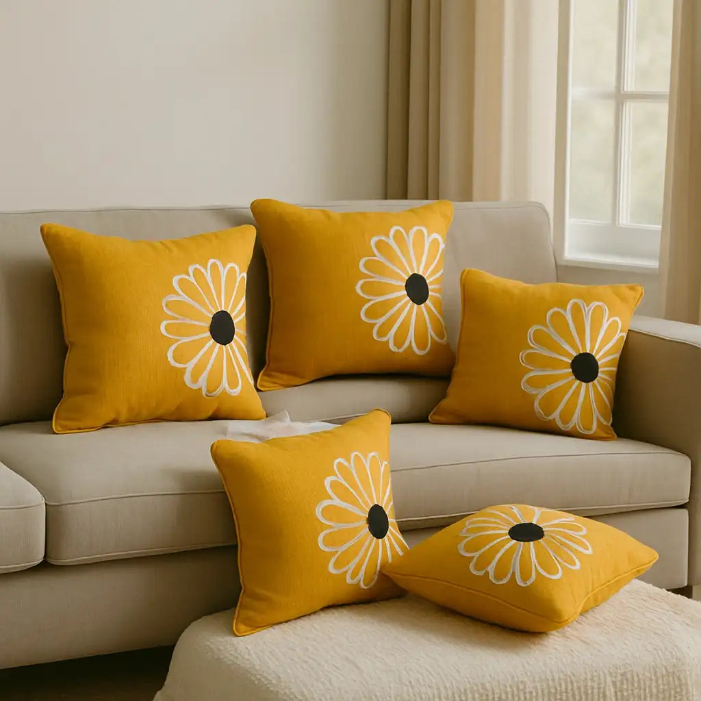 Embroidered Cushion Cover