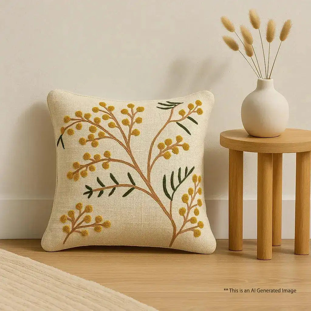 Embroidered Cushion Cover