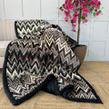 Velvet Chevron Printed Quilt – Available in Single & Double Bed | Export House