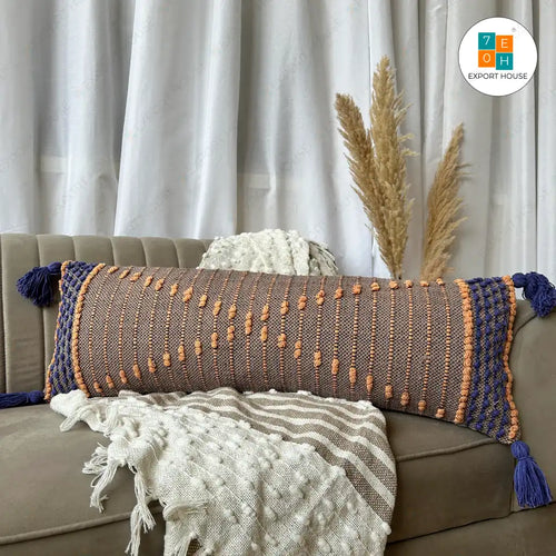 Export House Cotton Boho Lumbar Cover - Size:30cm x 91cm (12" x 36")