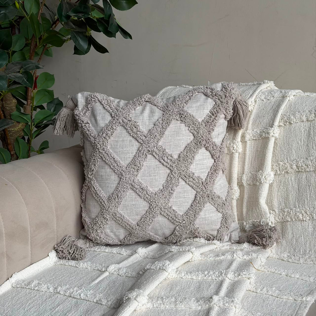 Tufted Cushion Cover