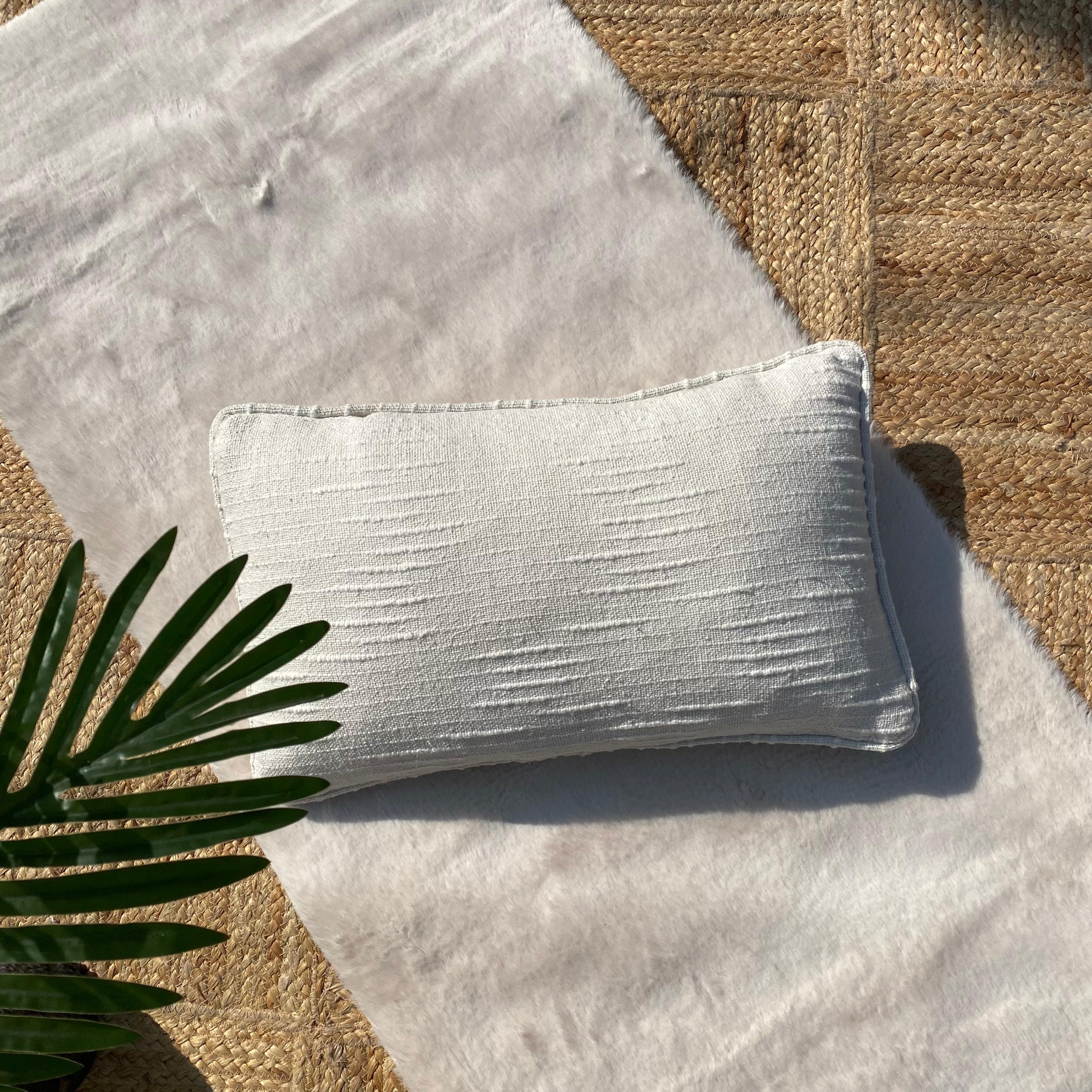 Export House Cotton Plain Lumbar Cover - Size:33cm X 50cm (13" X 20")