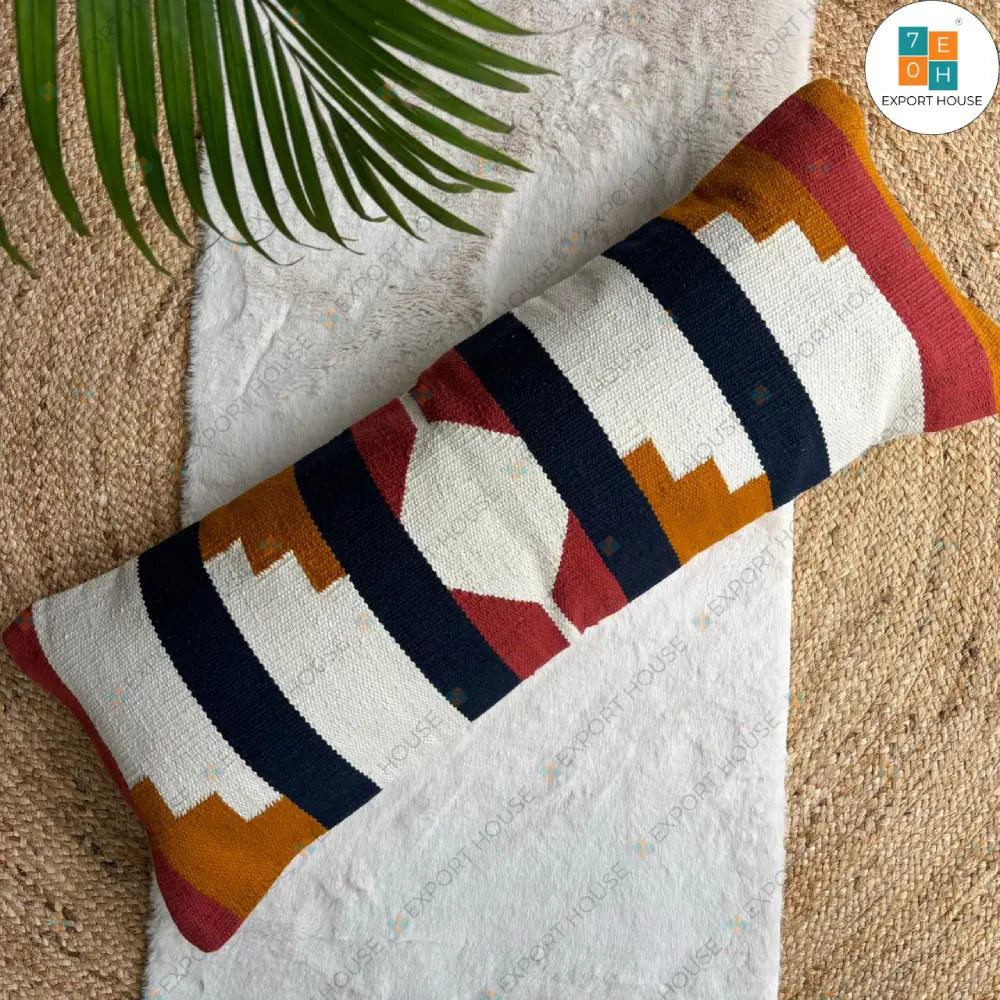 Export House Cotton Boho Lumbar Cover - Size:35cm x 91cm (14" x 36")