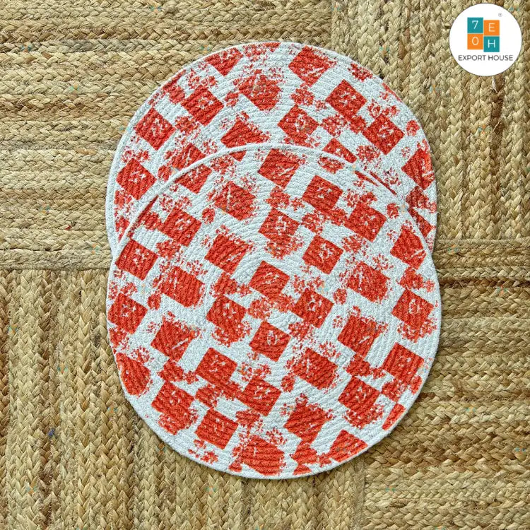 Cotton Printed Table Placemat, Size:38cm (15")