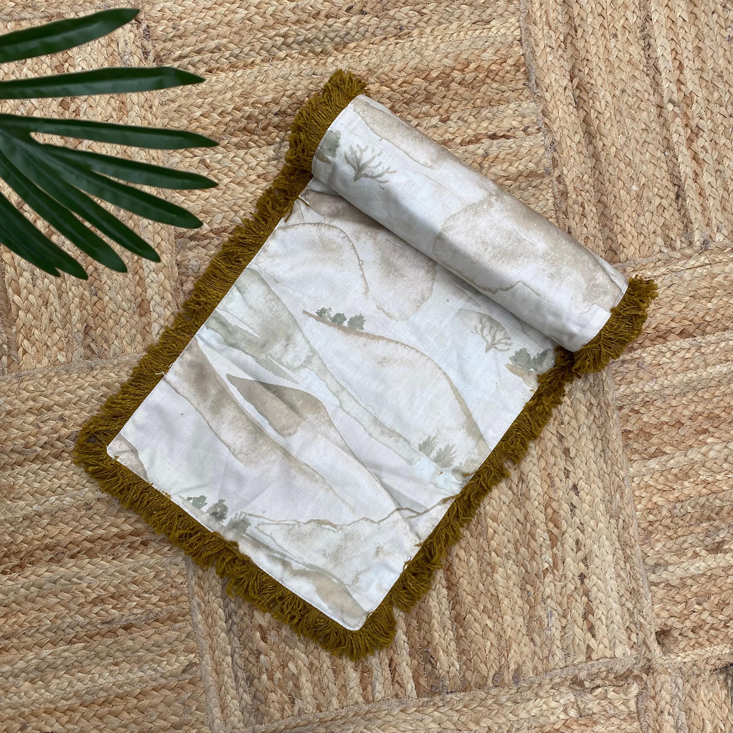 Cotton Printed Table Runner, Size:30cm x 182cm (12" x 72")