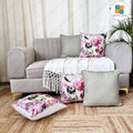Cotton Printed Cushion Cover - Surplus set of 5, Size:40cm X 40cm (16" X 16")