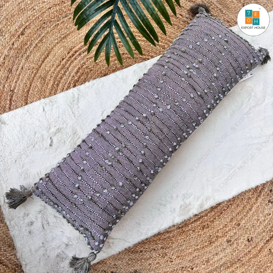 Export House Cotton Boho Lumbar Cover - Size:30cm x 91cm (12" x 36")