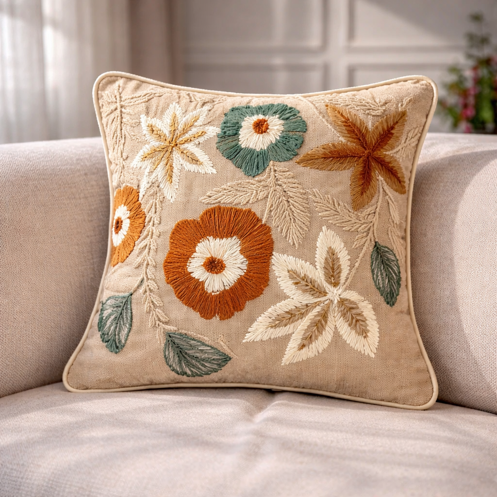 Auraloom Floral Cushion Cover
