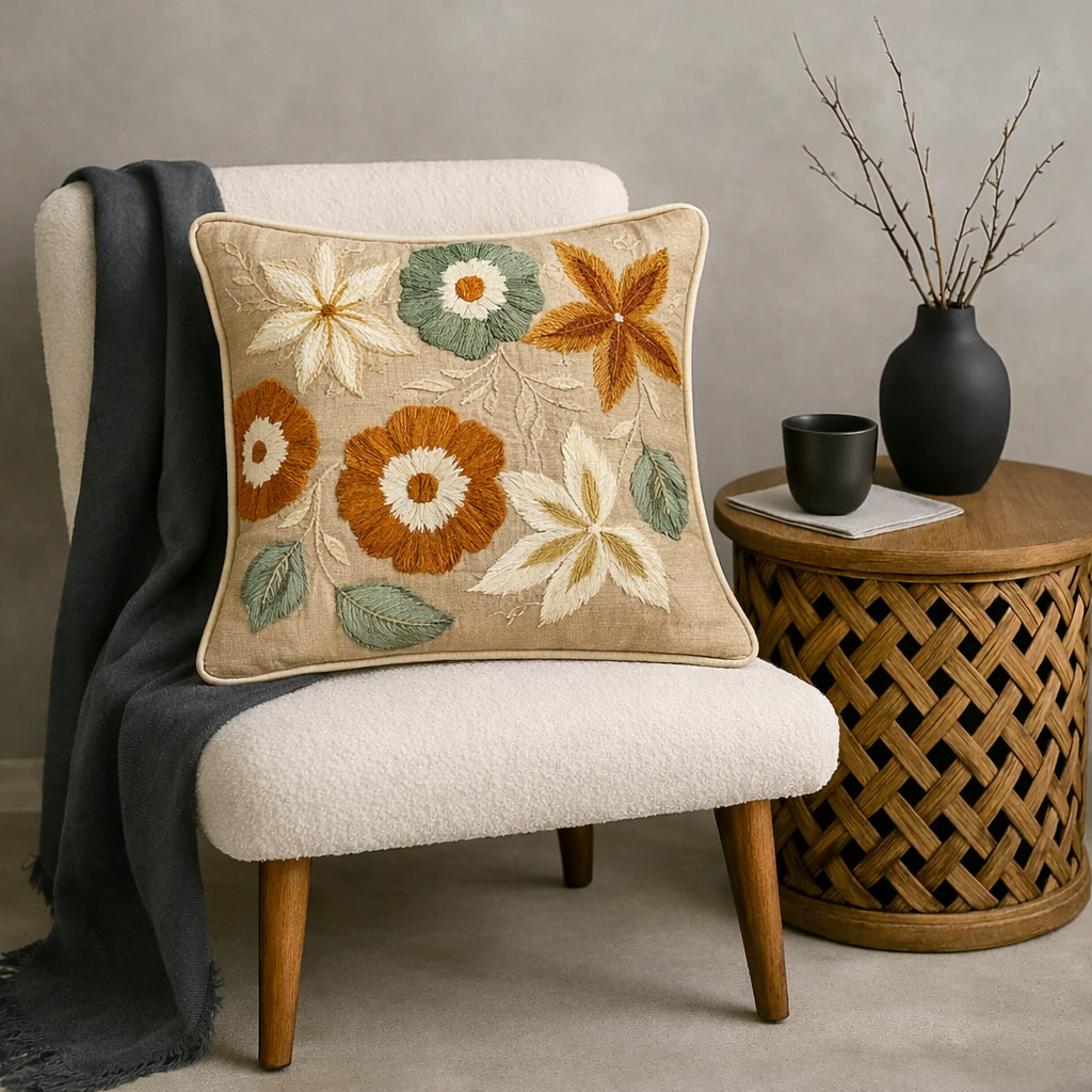 Auraloom Floral Cushion Cover