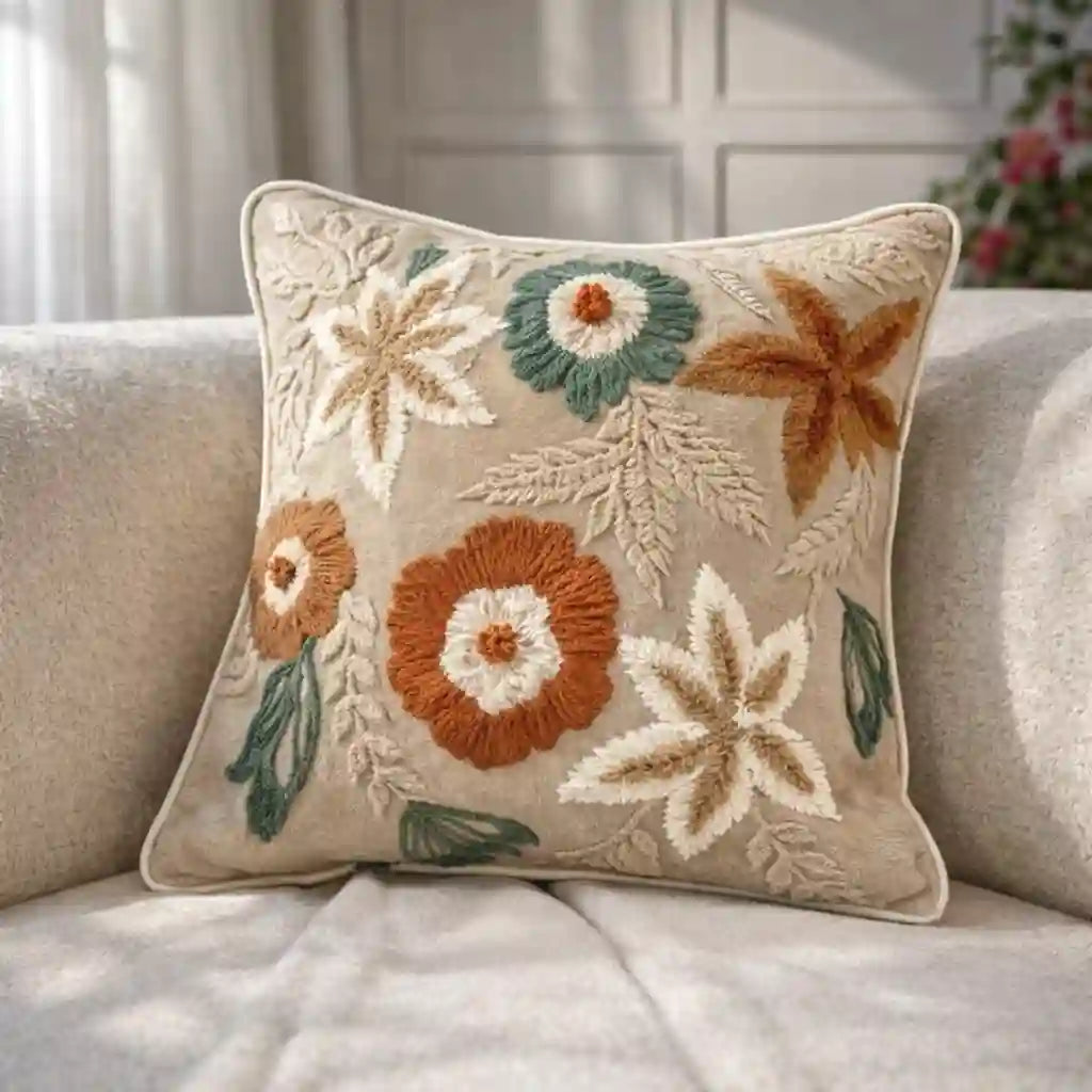 Auraloom Floral Cushion Cover
