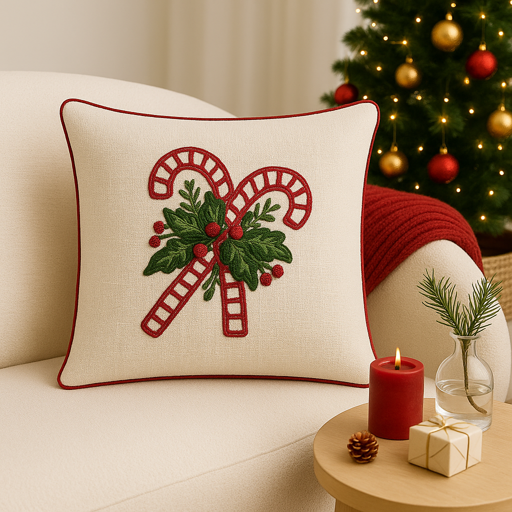 Embroidered Cushion Cover