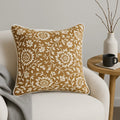 Autumn Bloom - Slub-Cotton Printed Cushion Cover