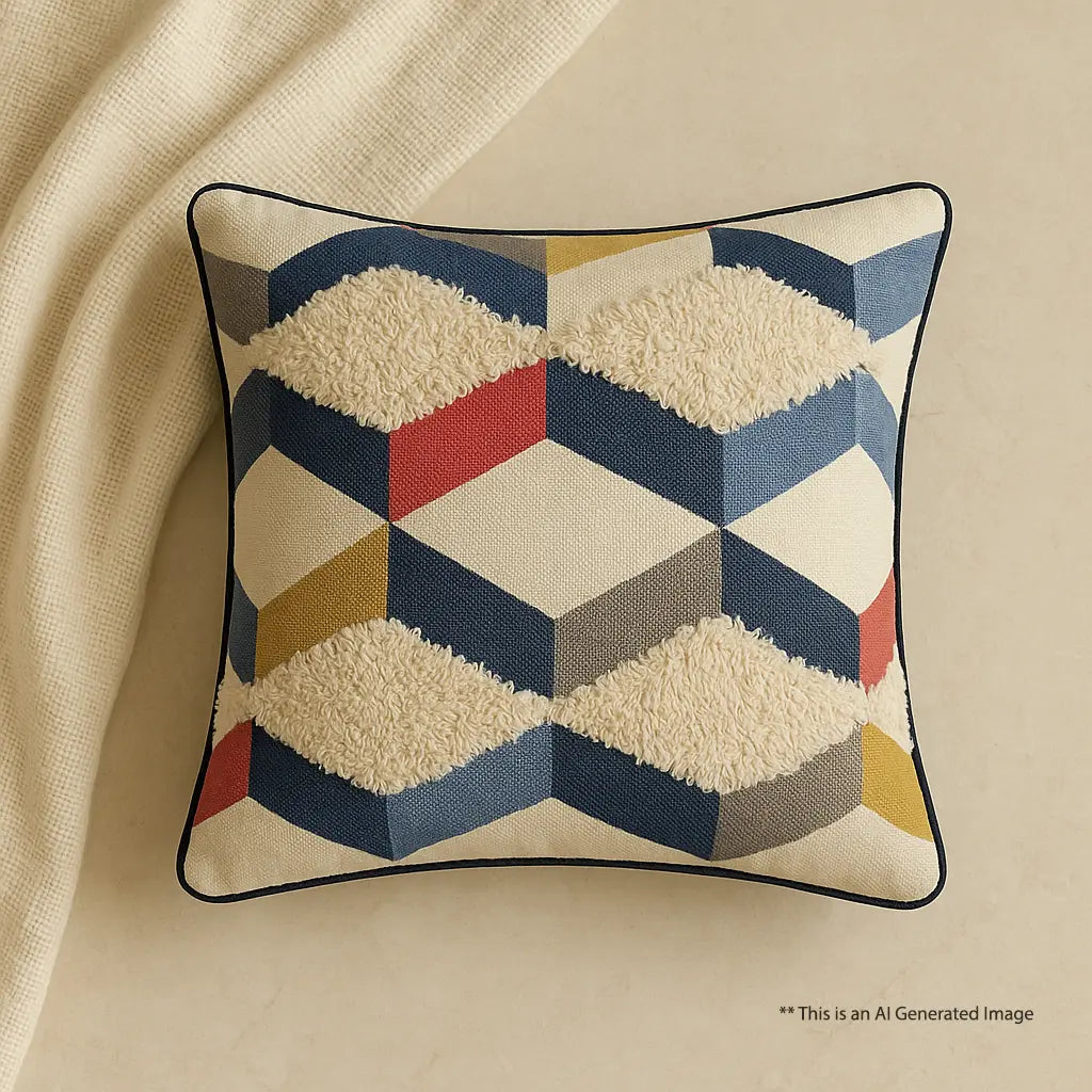 Color Block Tufted