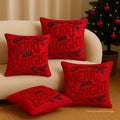 Christmas Themed Cotton Tufted Cushion Cover, Size:40cm X 40cm (16" X 16")