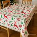 Christmas Themed Cotton Printed Cotton Dining Sheet, Size:152cm x 228cm (60" x 90")