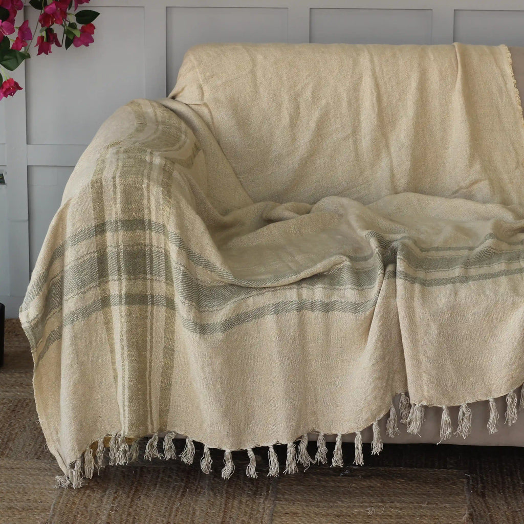 Sofa Throw Blanket 67 X 54 inches (170 X 137 cm)