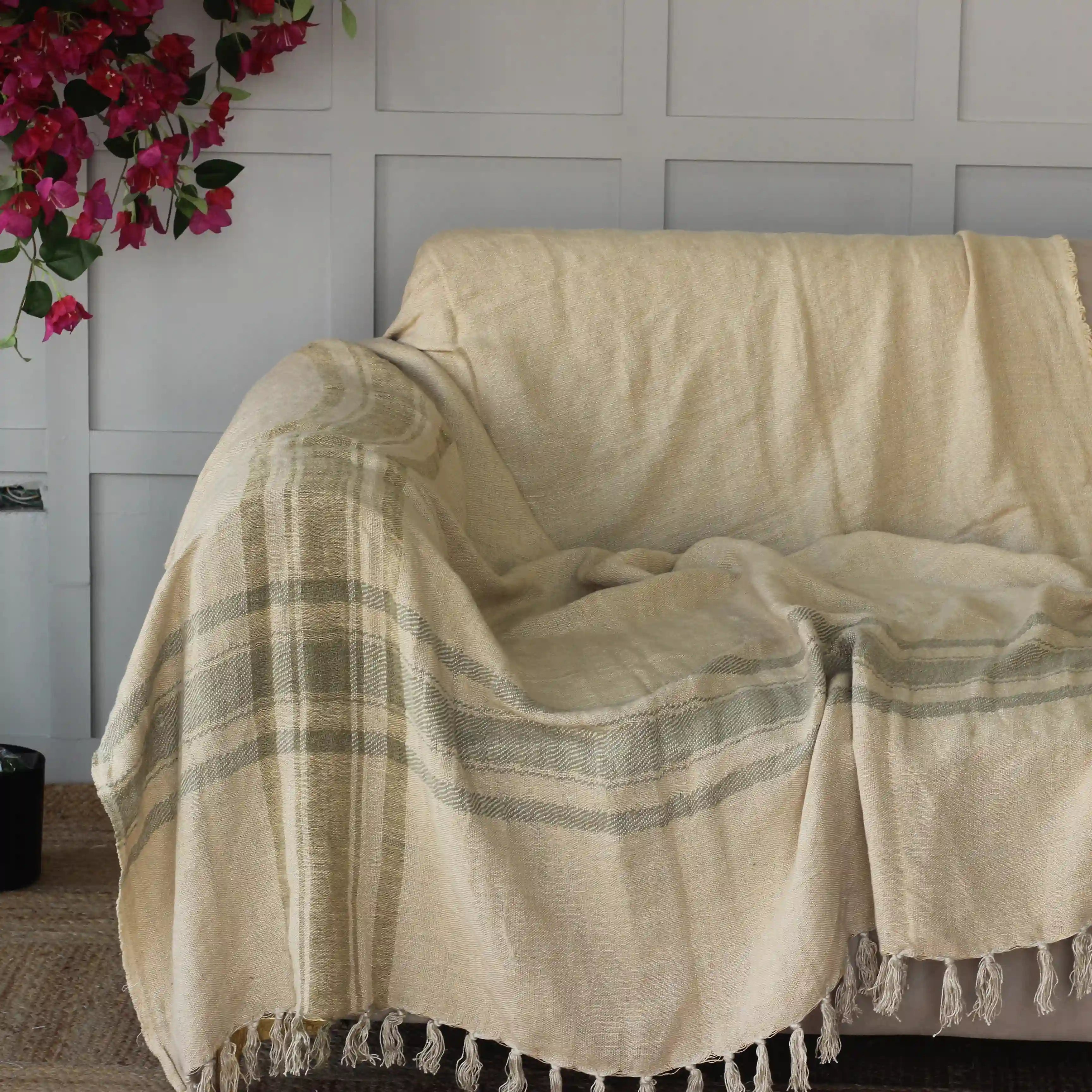 Sofa Throw Blanket 67 X 54 inches (170 X 137 cm)