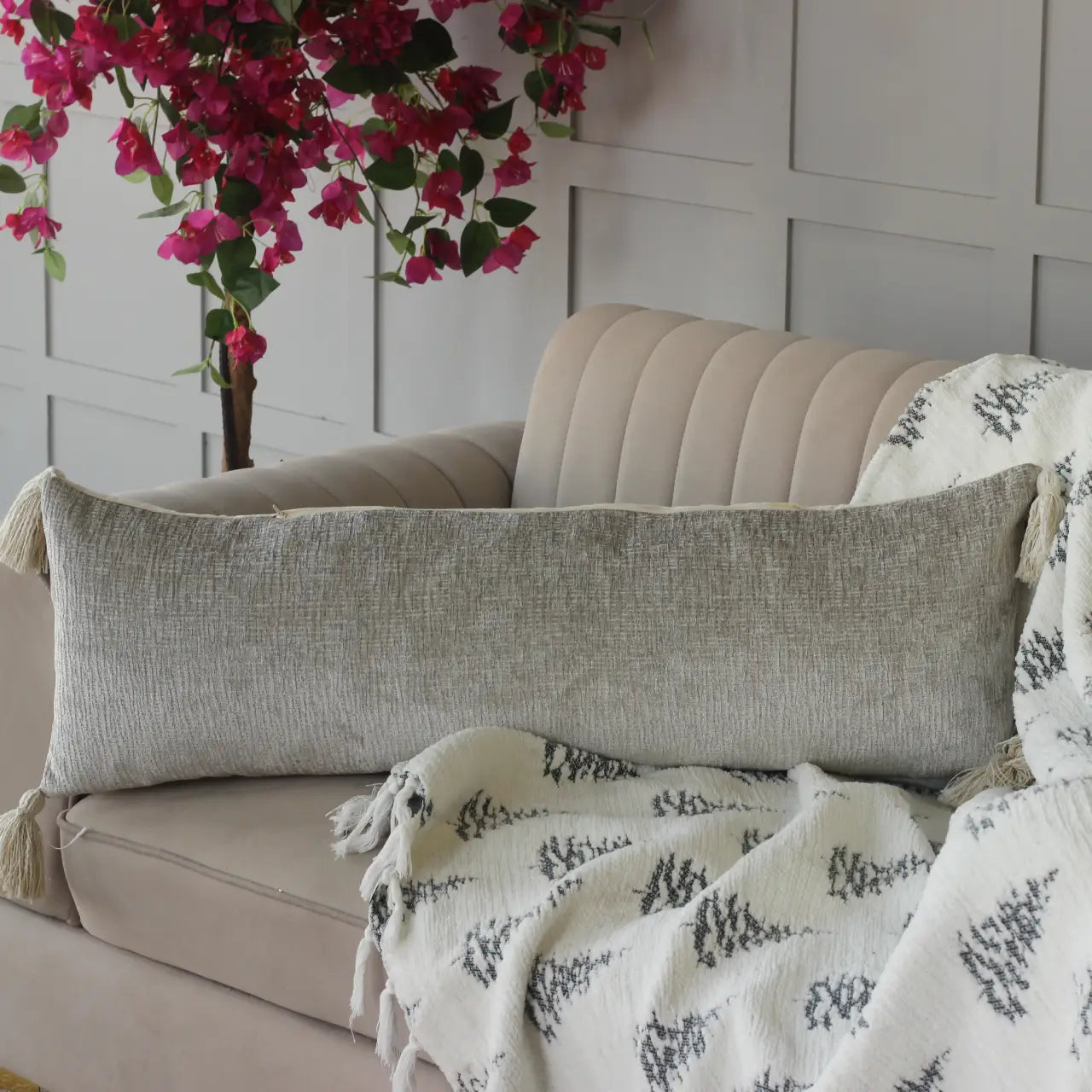 Velvet Lumbar Cover