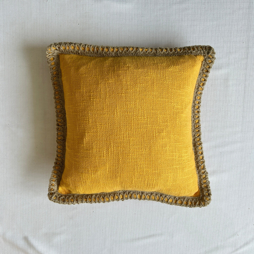 Mustard Elegance Jute Lace