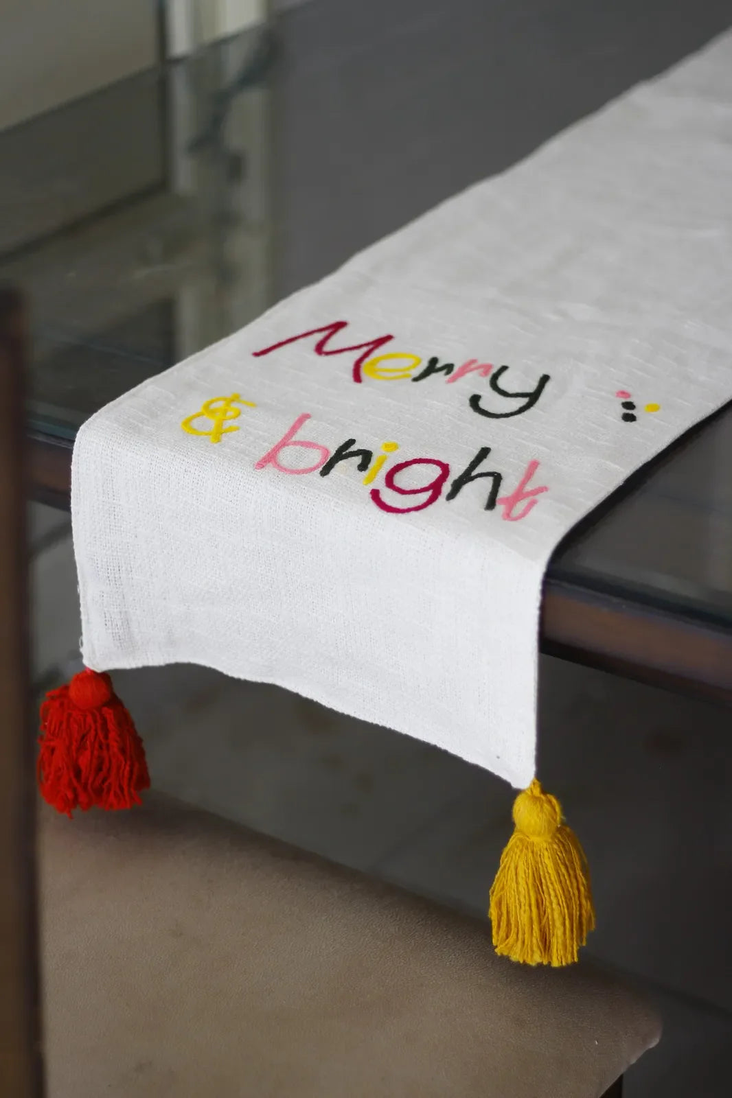 Christmas Themed Cotton Table Runner