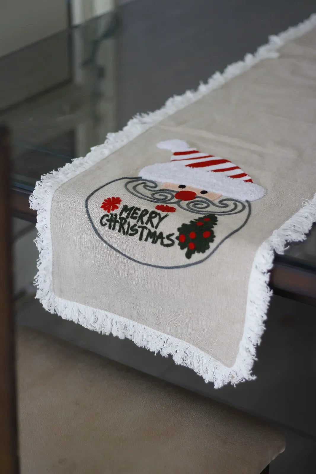 Christmas Themed Cotton Printed Table Runner