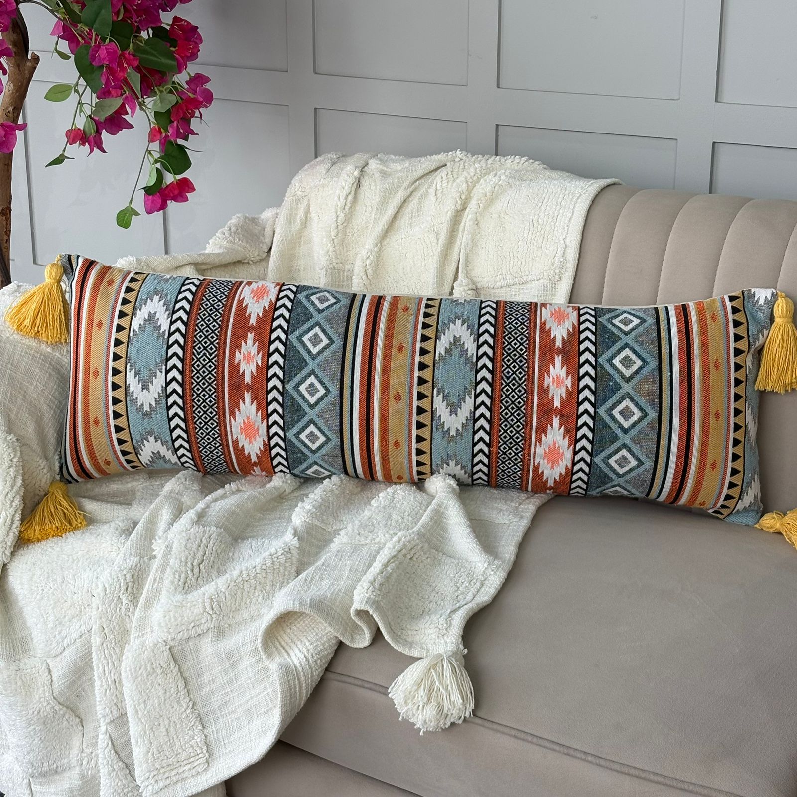 Sofa Back Cushion Cover (12"x36")