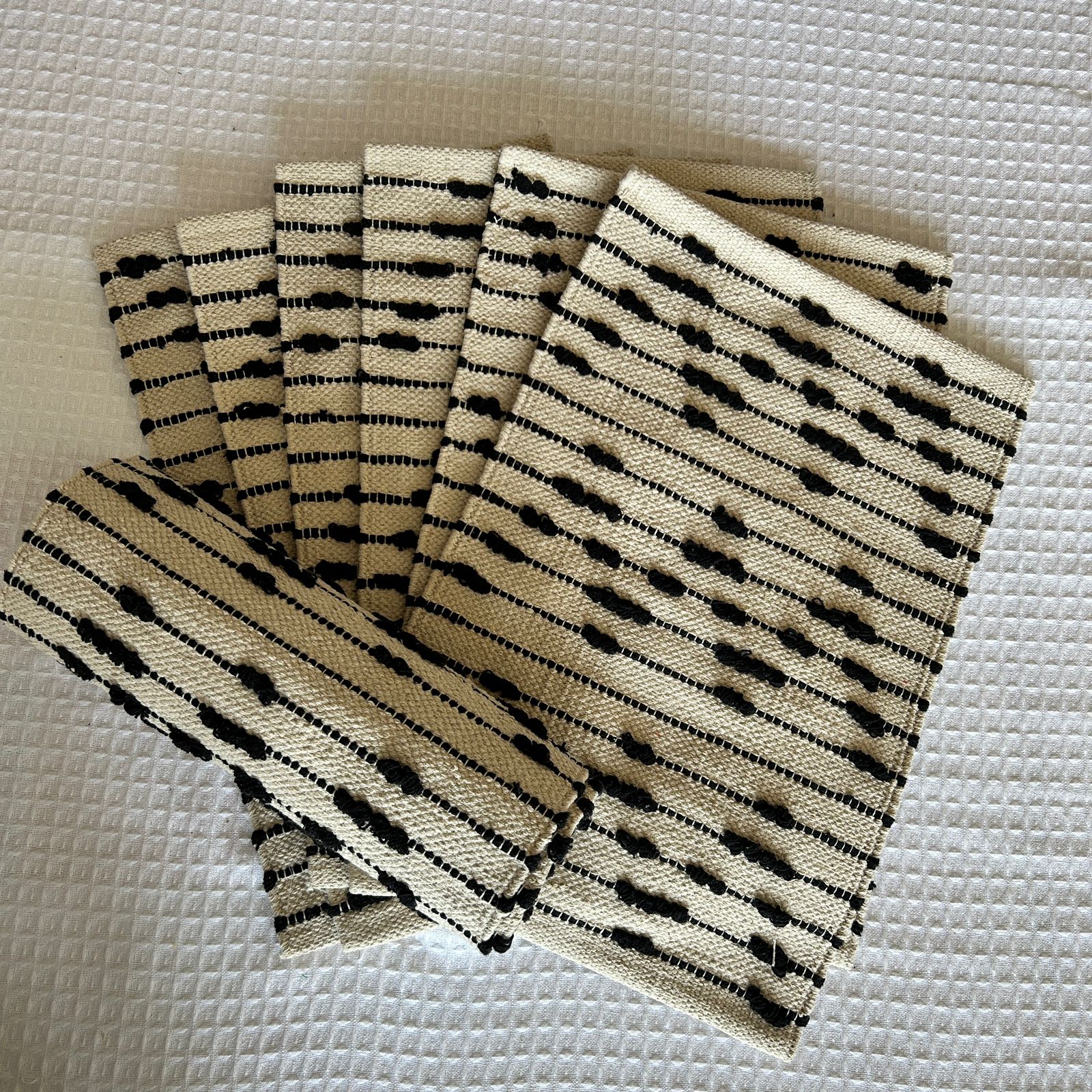 Boho Table Runner with Mats, Material:Cotton