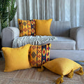 Slub-Cotton Printed Cushion Cover, 40cm X 40cm (16" X 16")