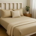 Cotton Plain Plain Bedsheet, Size:274cm x 274cm (108" x 108")