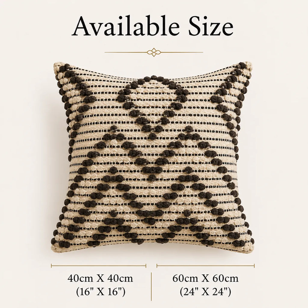 Cocoa Cream knot - Premium Cushion Cover