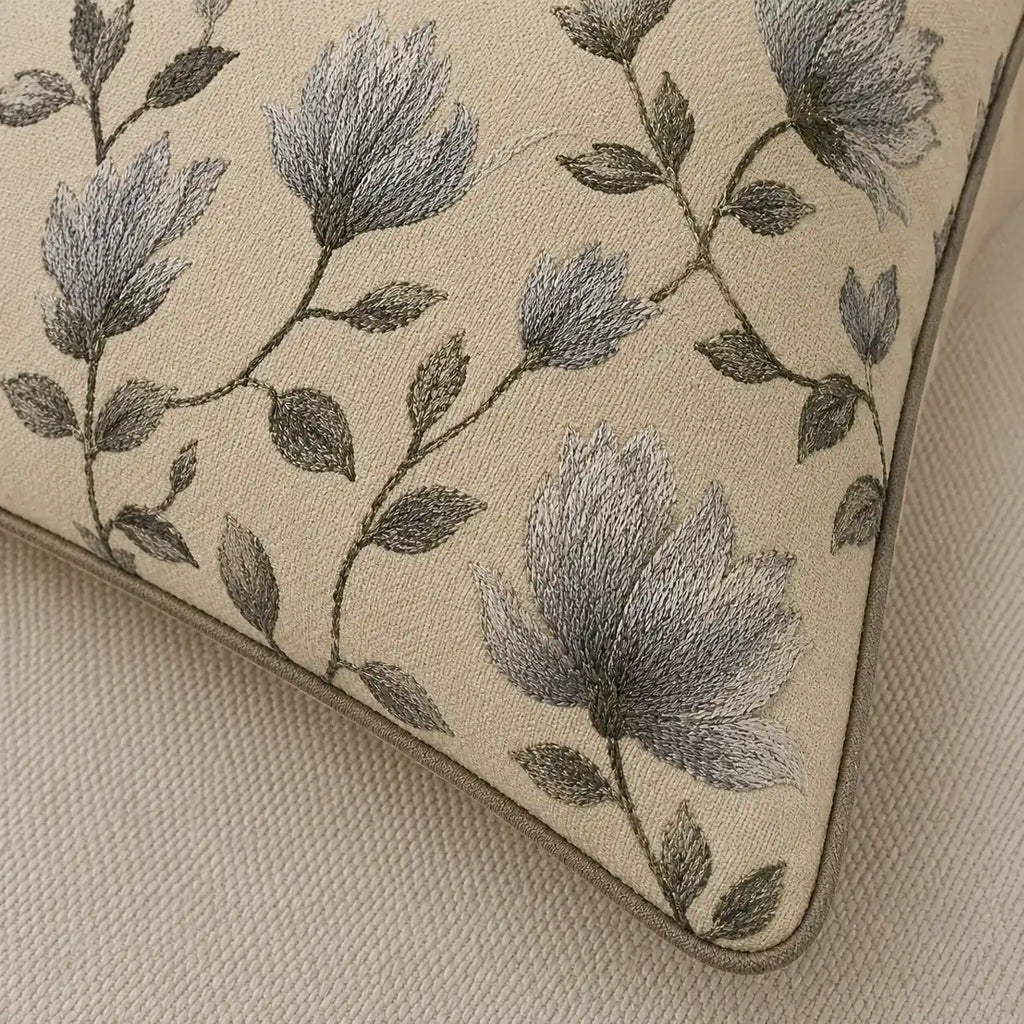 Slate Floral - Premium Cushion Cover