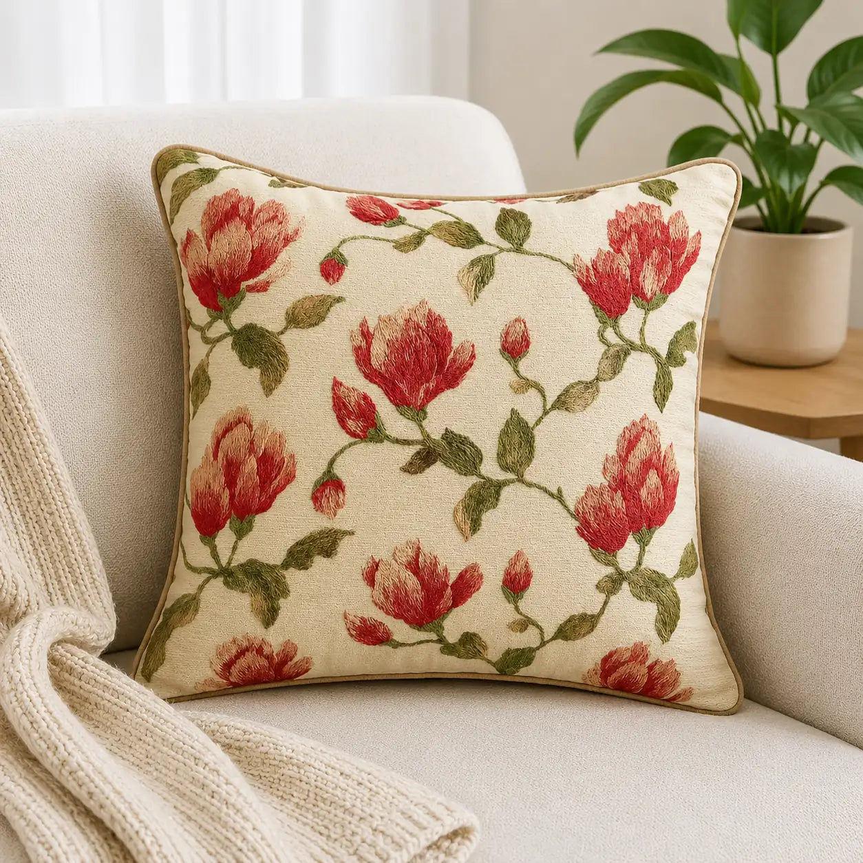 Ruby Rose - Premium Cushion Cover