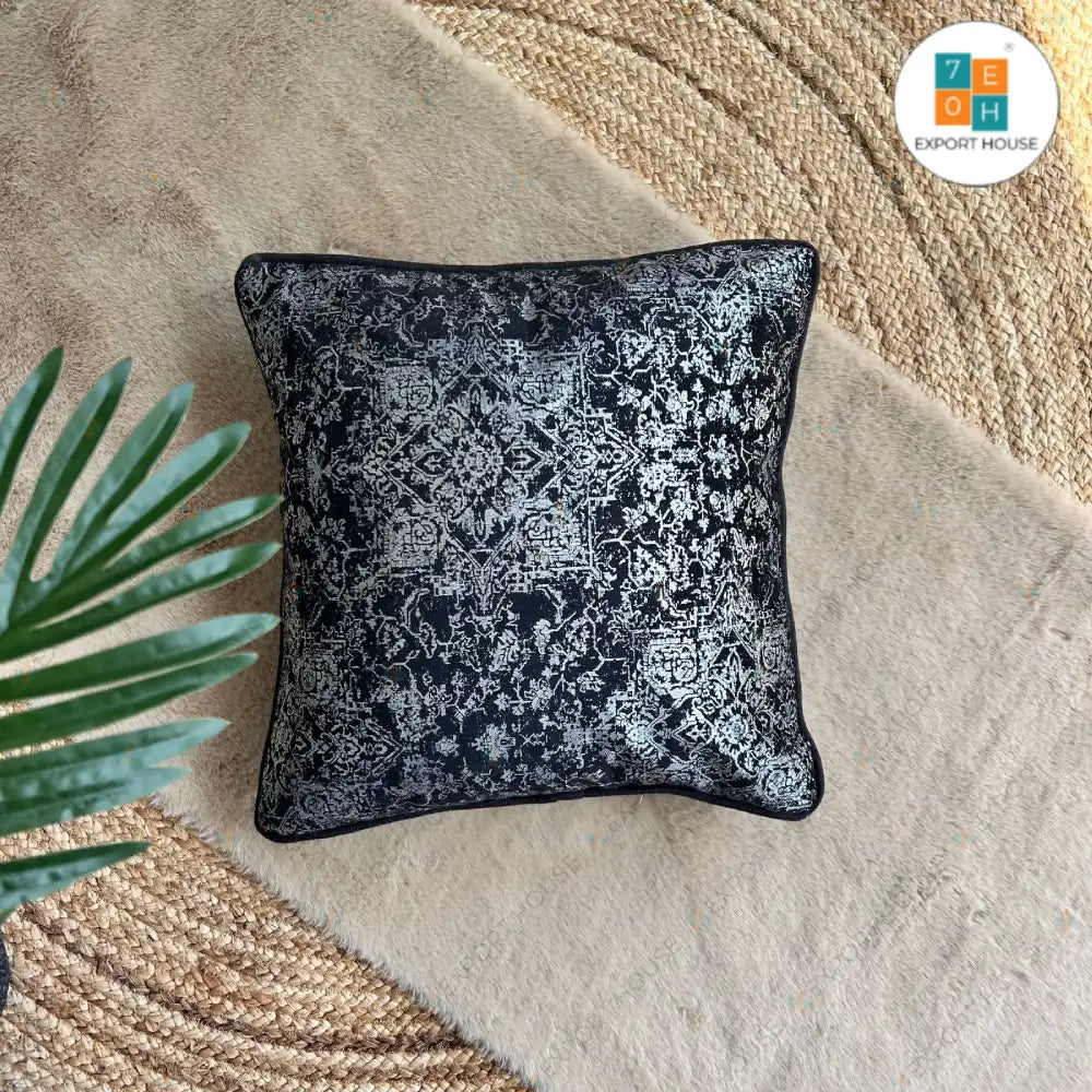 Export House Velvet Printed Cushion Cover -  Size:40cm X 40cm (16" X 16")