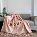 Embroidered Cotton Sofa Throw Blanket